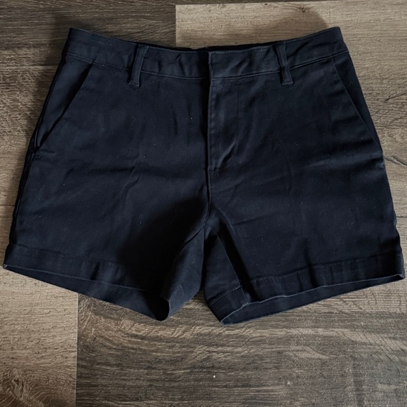 Banana Republic Cotton Blend Spandex Classic Black Women's Shorts Size 6 - Picture 1 of 6